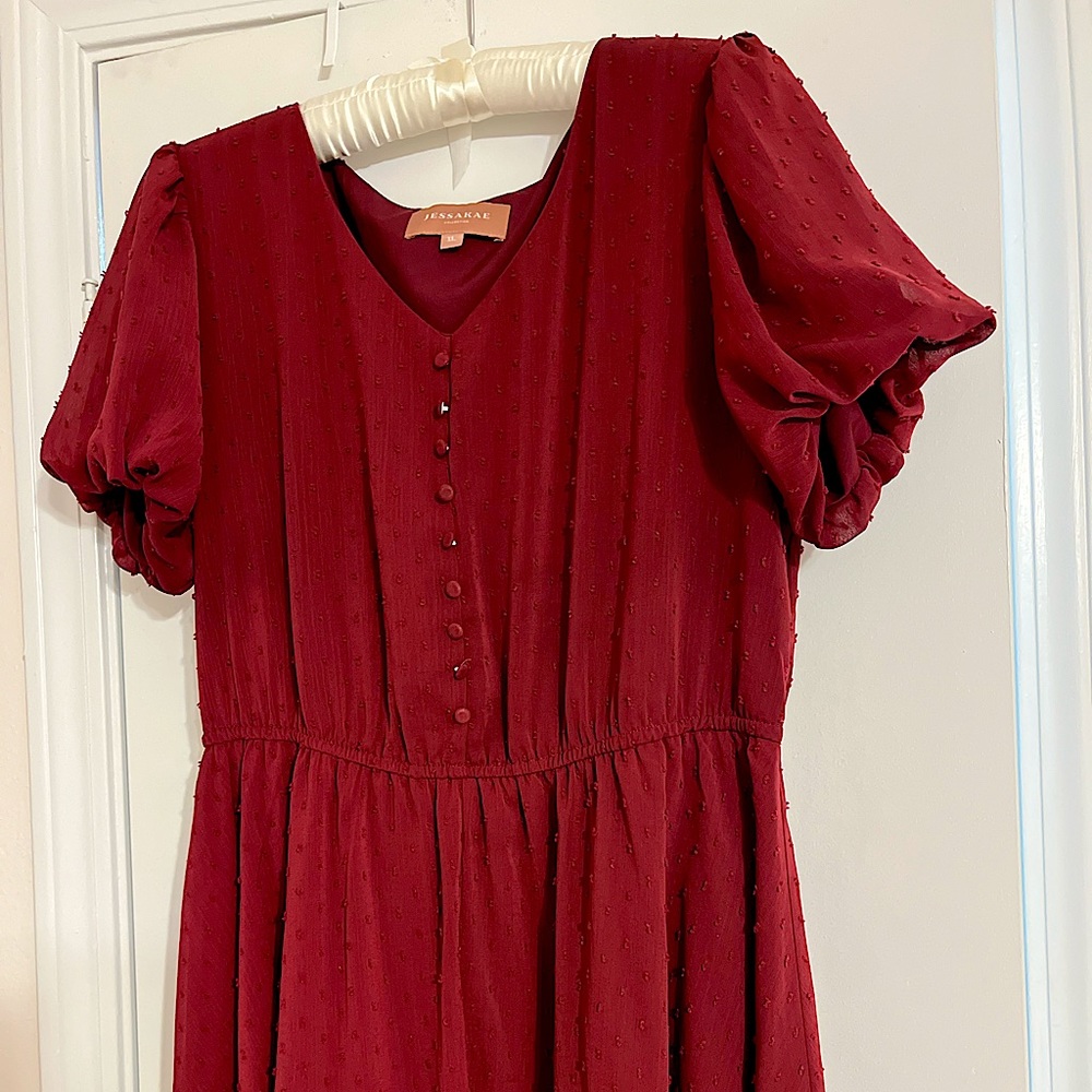 Jessa Kae XL Highbury Red/Cranberry Dress